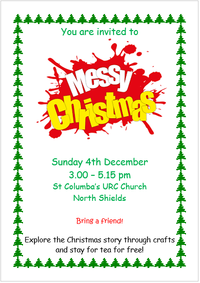 Messy Christmas flyer