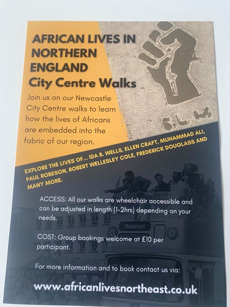 African Lives city centre walks poster