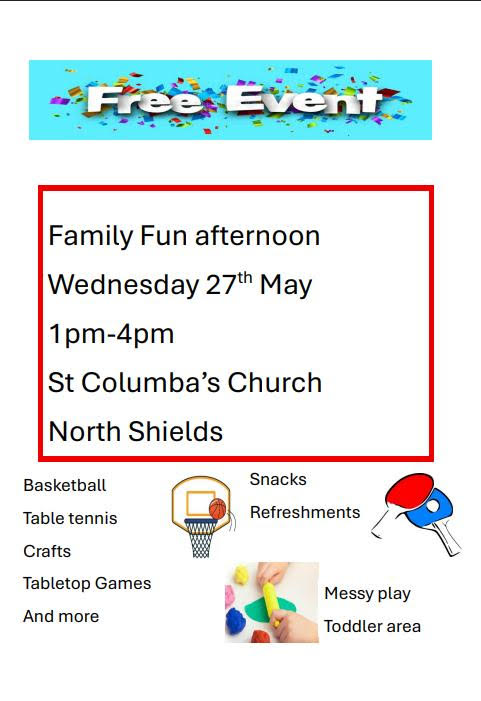 Family fun afternoon flyer